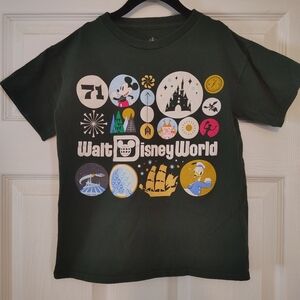 Disney Kids Dark Green Walt Disney World T-Shirt Size Youth Medium (7/8)